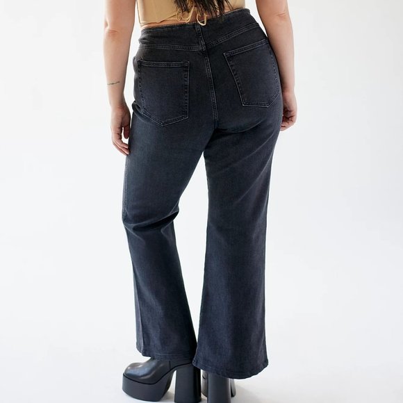 Urban Outfitters, BDG Zip-Waist Flare Black Wash Denim Jean - Picture 5 of 5